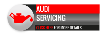 Black, grey and red Audi Servicing call to action button, with oil can image